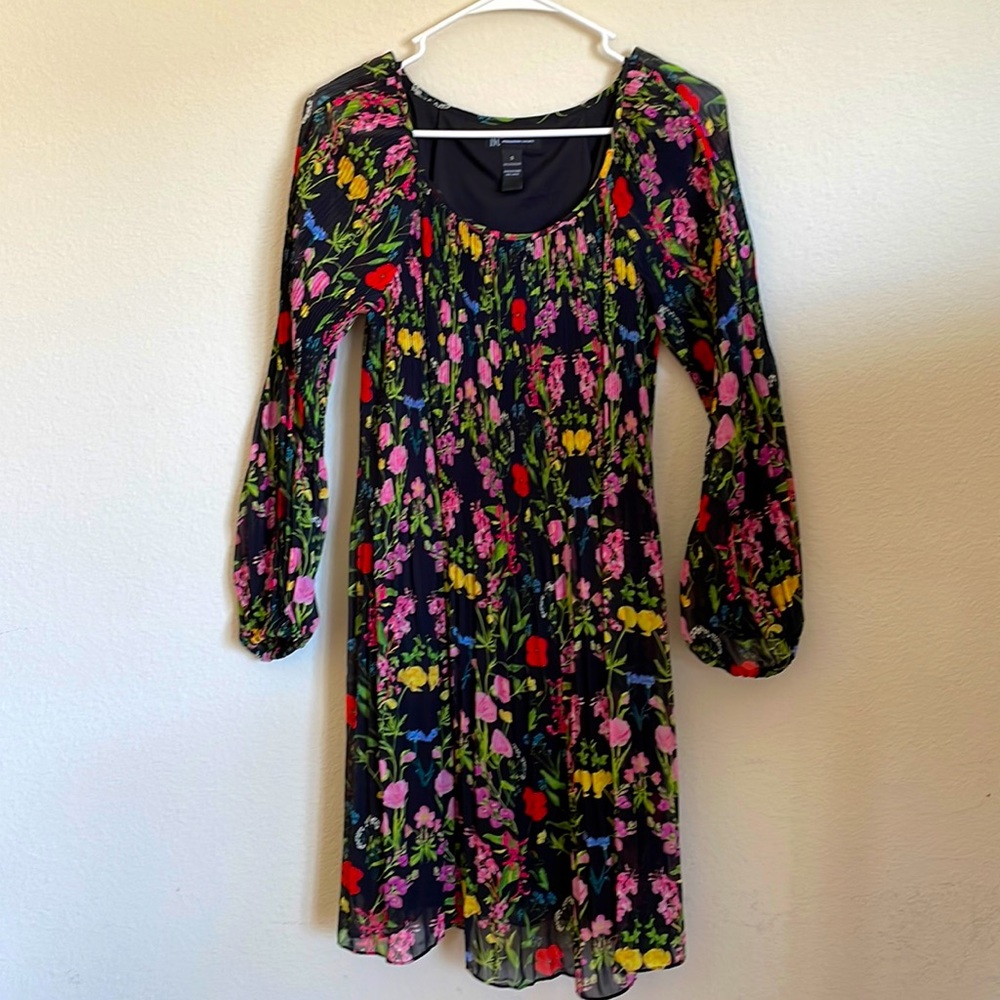 INC dress in a cascade of beautiful colors, new without tag.